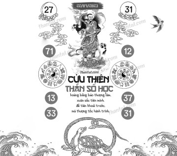 CỬU THIÊN THẦN SỐ HỌC 22/07/2023