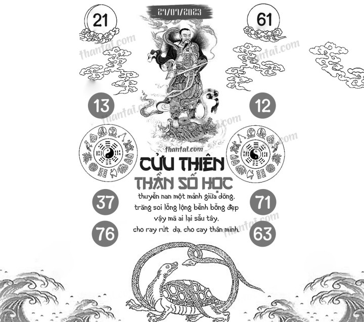 CỬU THIÊN THẦN SỐ HỌC 12/07/2023