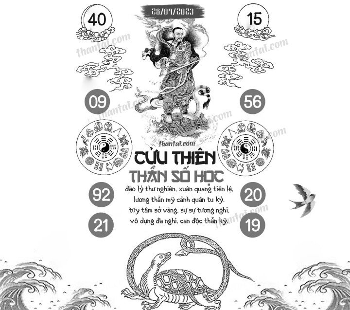 CỬU THIÊN THẦN SỐ HỌC 13/07/2023