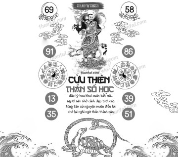 CỬU THIÊN THẦN SỐ HỌC 29/07/2023