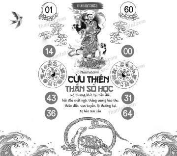 CỬU THIÊN THẦN SỐ HỌC 01/08/2023