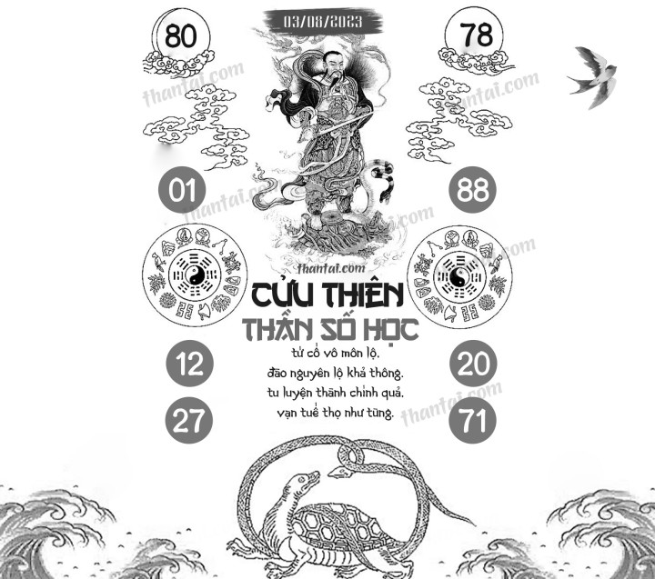 CỬU THIÊN THẦN SỐ HỌC 19/07/2023