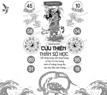 CỬU THIÊN THẦN SỐ HỌC 05/08/2023