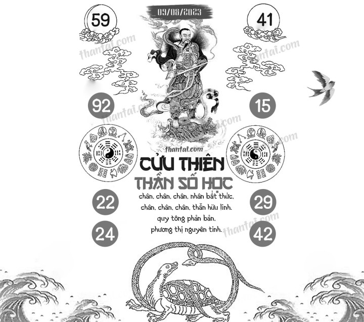 CỬU THIÊN THẦN SỐ HỌC 25/07/2023