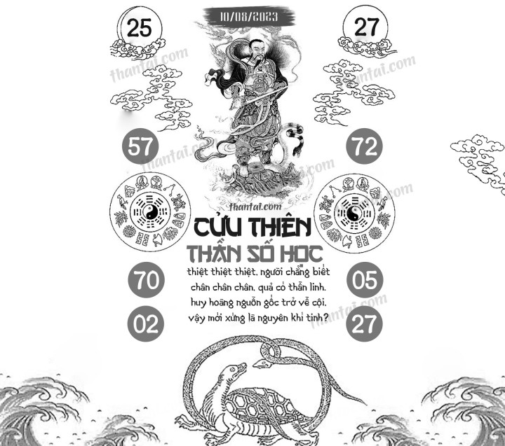 CỬU THIÊN THẦN SỐ HỌC 26/07/2023