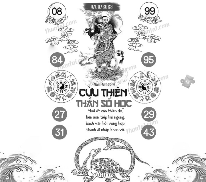 CỬU THIÊN THẦN SỐ HỌC 27/07/2023