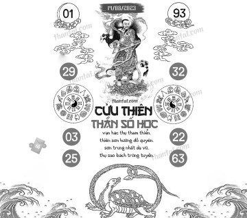 CỬU THIÊN THẦN SỐ HỌC 14/08/2023