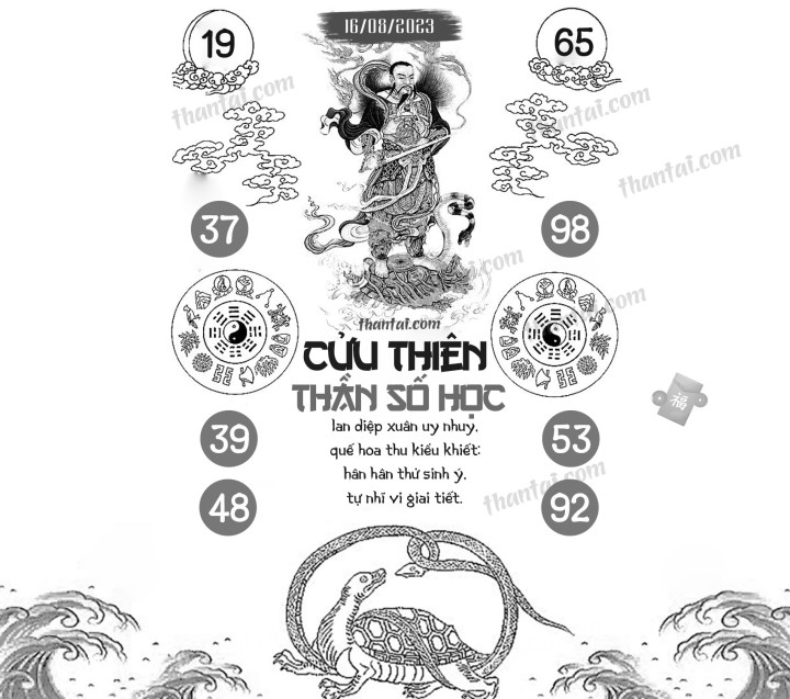 CỬU THIÊN THẦN SỐ HỌC 01/08/2023