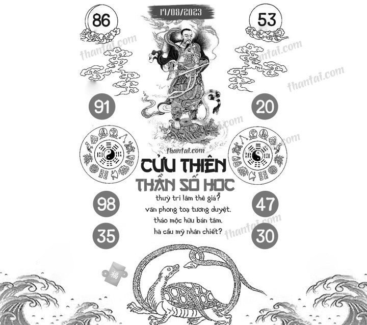 CỬU THIÊN THẦN SỐ HỌC 02/08/2023