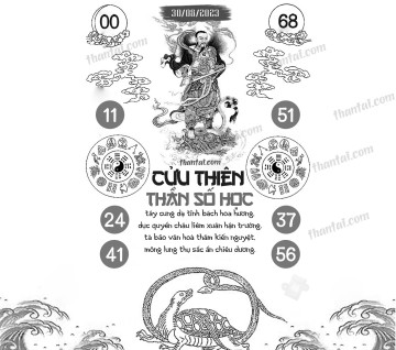 CỬU THIÊN THẦN SỐ HỌC 30/08/2023