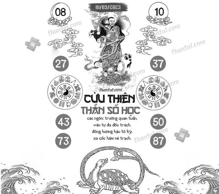 CỬU THIÊN THẦN SỐ HỌC 17/08/2023