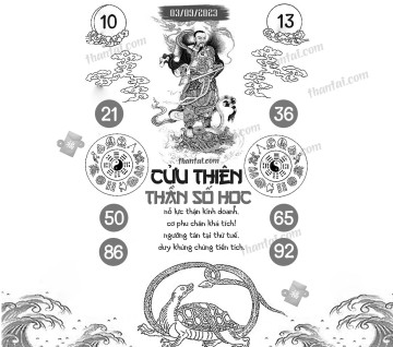 CỬU THIÊN THẦN SỐ HỌC 03/09/2023