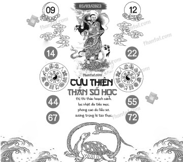 CỬU THIÊN THẦN SỐ HỌC 05/09/2023