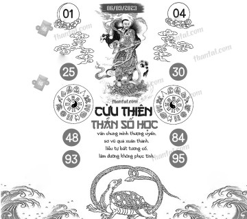 CỬU THIÊN THẦN SỐ HỌC 06/09/2023