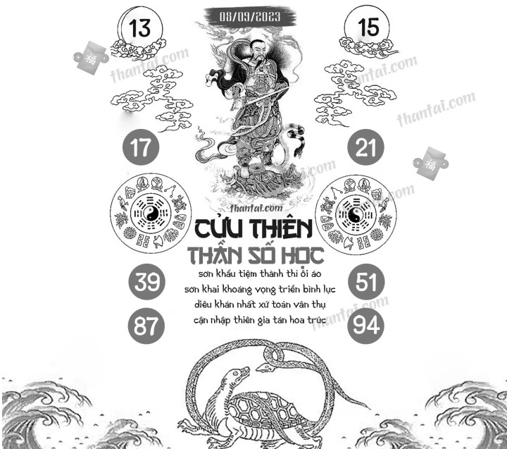 CỬU THIÊN THẦN SỐ HỌC 24/08/2023