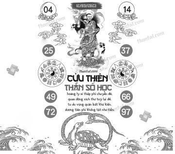 CỬU THIÊN THẦN SỐ HỌC 12/09/2023