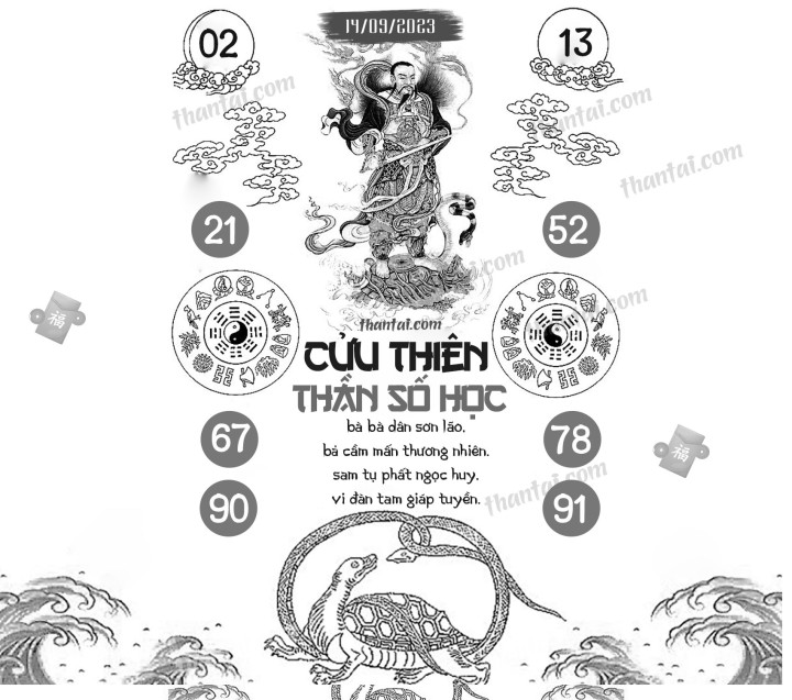 CỬU THIÊN THẦN SỐ HỌC 30/08/2023