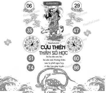 CỬU THIÊN THẦN SỐ HỌC 15/09/2023