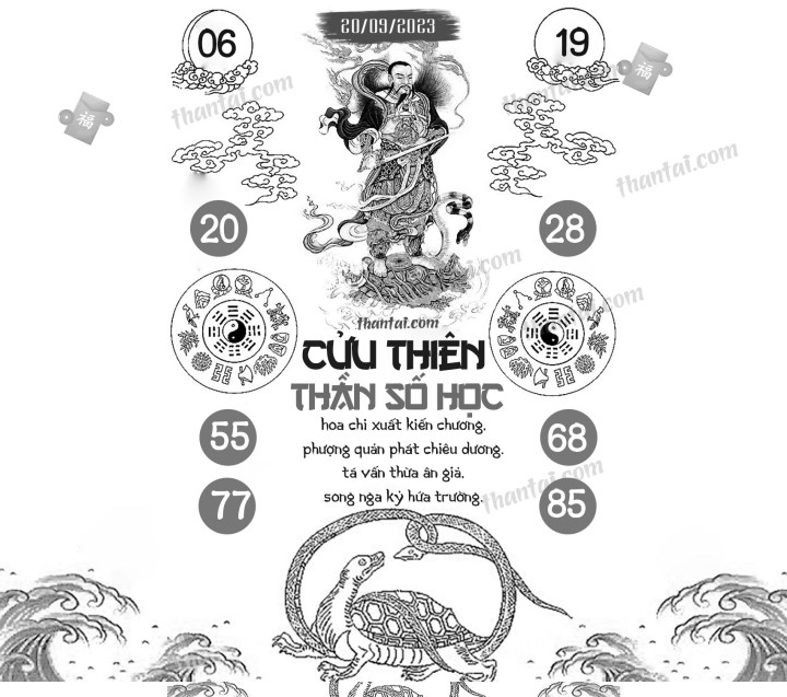 CỬU THIÊN THẦN SỐ HỌC 05/09/2023