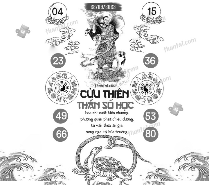 CỬU THIÊN THẦN SỐ HỌC 07/09/2023