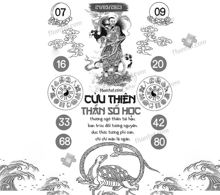 CỬU THIÊN THẦN SỐ HỌC 09/09/2023
