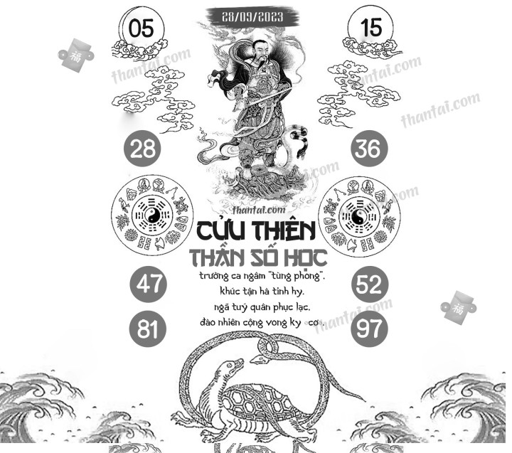CỬU THIÊN THẦN SỐ HỌC 13/09/2023