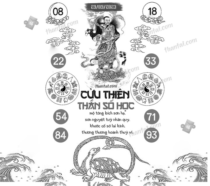 CỬU THIÊN THẦN SỐ HỌC 14/09/2023