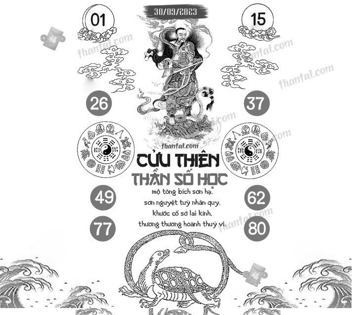 CỬU THIÊN THẦN SỐ HỌC 15/09/2023