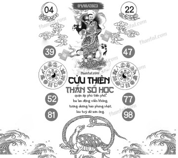 CỬU THIÊN THẦN SỐ HỌC 04/10/2023