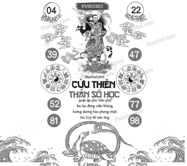 CỬU THIÊN THẦN SỐ HỌC 19/09/2023