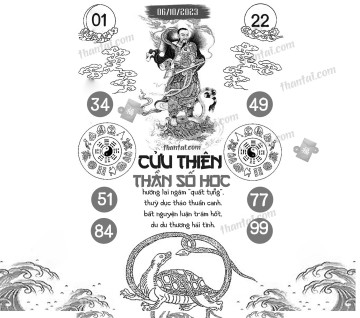 CỬU THIÊN THẦN SỐ HỌC 06/10/2023