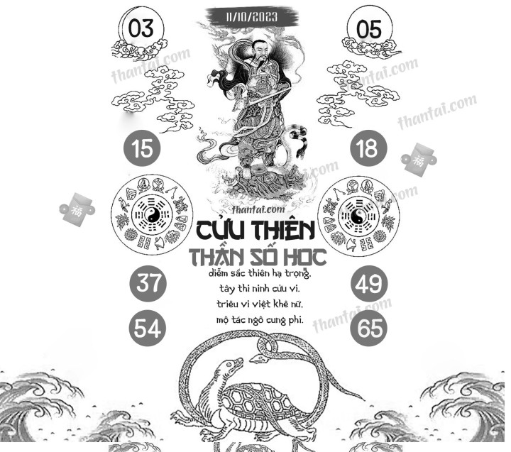 CỬU THIÊN THẦN SỐ HỌC 26/09/2023