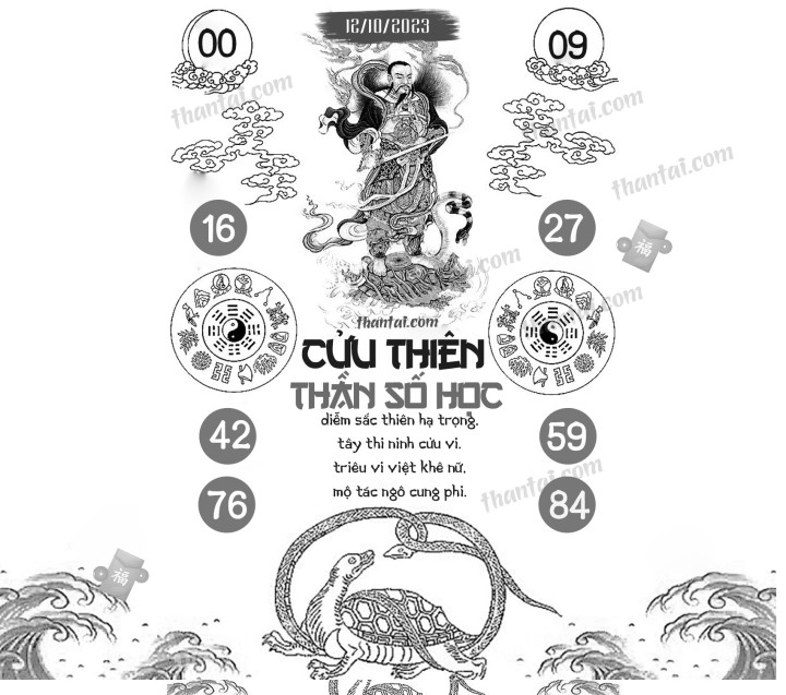 CỬU THIÊN THẦN SỐ HỌC 27/09/2023