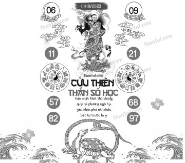 CỬU THIÊN THẦN SỐ HỌC 13/10/2023