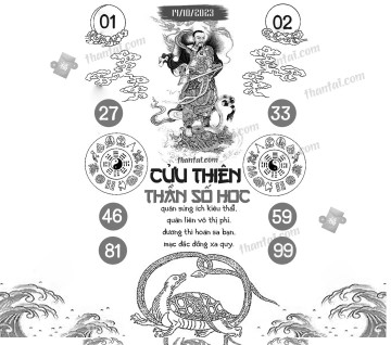 CỬU THIÊN THẦN SỐ HỌC 14/10/2023