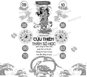 CỬU THIÊN THẦN SỐ HỌC 15/10/2023