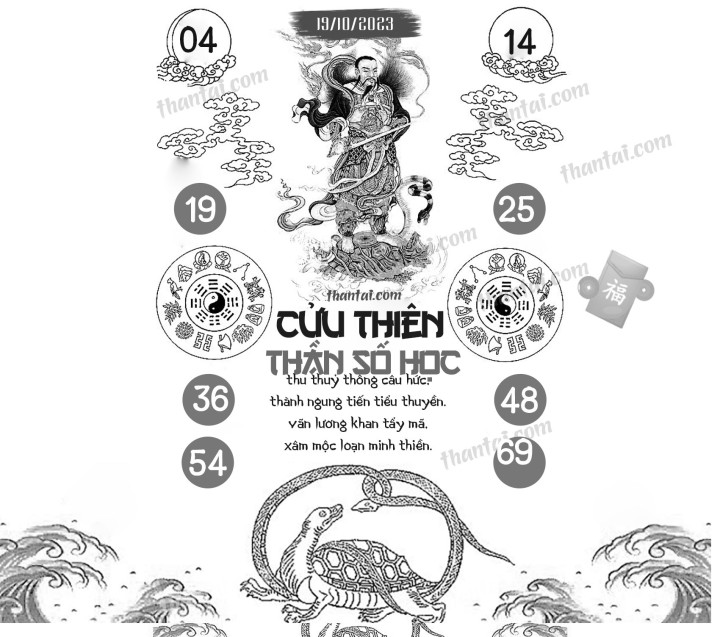 CỬU THIÊN THẦN SỐ HỌC 04/10/2023