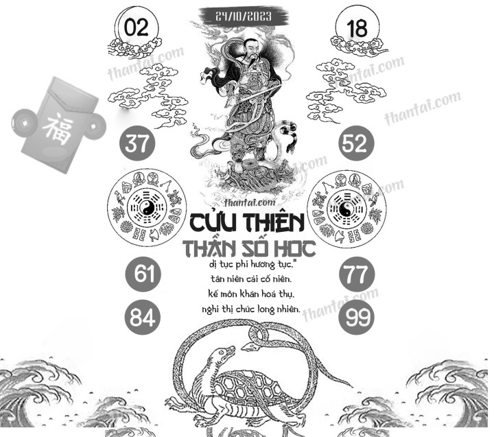 CỬU THIÊN THẦN SỐ HỌC 09/10/2023