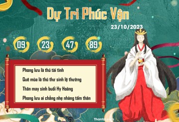 DỰ TRI PHÚC VẬN 23/10/2023