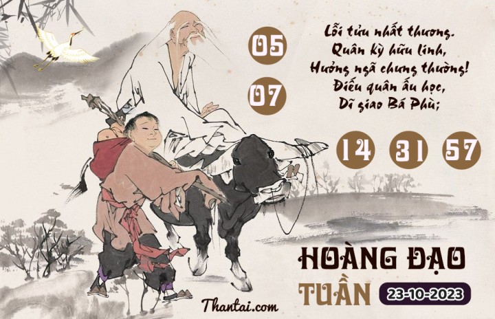 HOÀNG ĐẠO TUẦN 08/10/2023