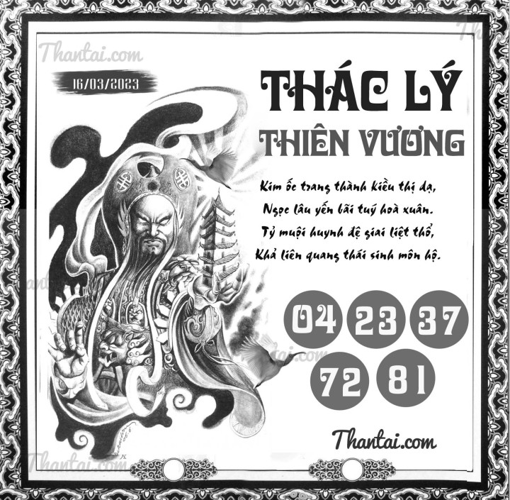 THÁC LÝ THIÊN VƯƠNG 01/03/2023