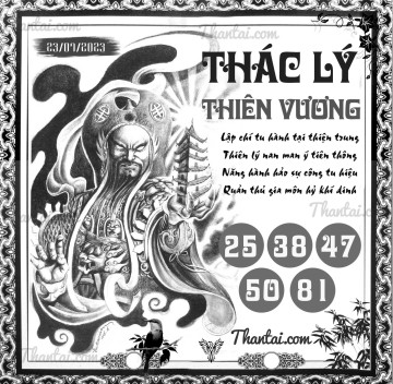 THÁC LÝ THIÊN VƯƠNG 23/07/2023