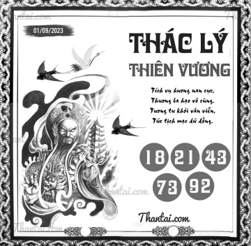 THÁC LÝ THIÊN VƯƠNG 01/09/2023