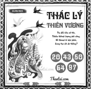 THÁC LÝ THIÊN VƯƠNG 03/09/2023