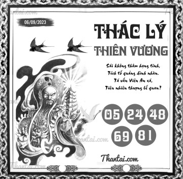 THÁC LÝ THIÊN VƯƠNG 06/09/2023