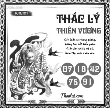 THÁC LÝ THIÊN VƯƠNG 14/09/2023