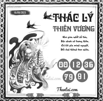 THÁC LÝ THIÊN VƯƠNG 16/09/2023