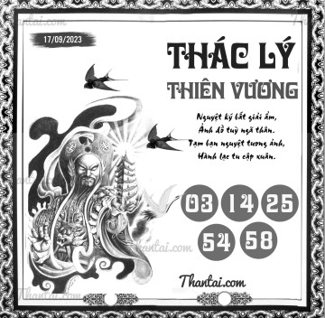 THÁC LÝ THIÊN VƯƠNG 17/09/2023