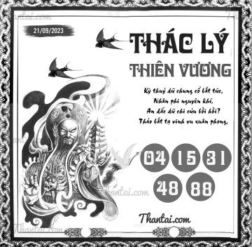 THÁC LÝ THIÊN VƯƠNG 21/09/2023