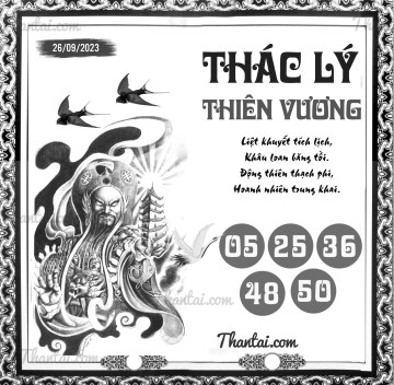 THÁC LÝ THIÊN VƯƠNG 26/09/2023